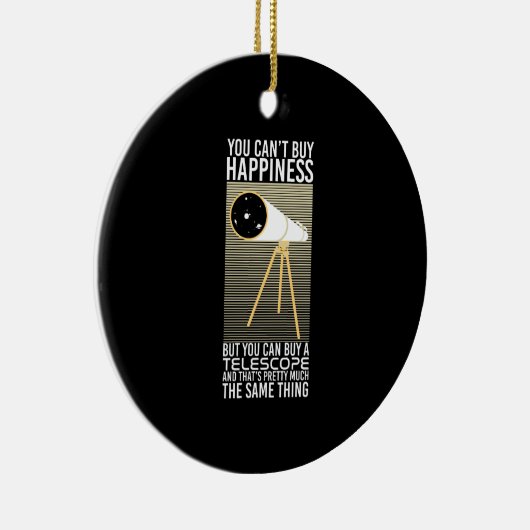 Astronomie Telescope Gift Keramisch Ornament (Rechts)