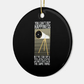 Astronomie Telescope Gift Keramisch Ornament (Links)