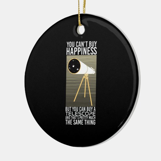 Astronomie Telescope Gift Keramisch Ornament (Links)