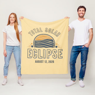 Astronomie Totale Zonsverduistering 2026 Totalitei Fleece Deken