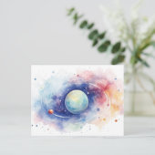 Astronomie universum nevel. briefkaart (Staand voorkant)