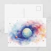 Astronomie universum nevel. briefkaart (Voorkant / Achterkant)