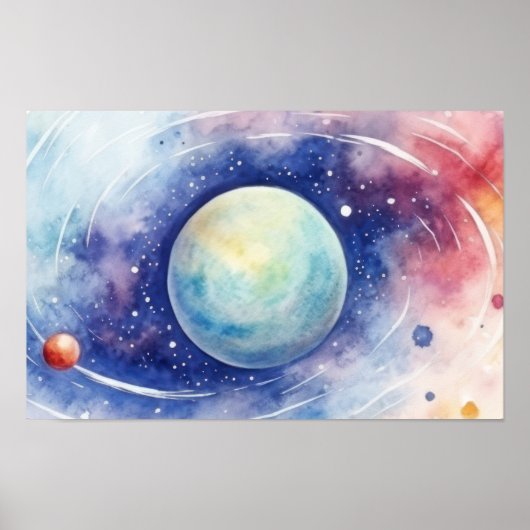 Astronomie universum nevel. KLEIN Poster (Voorkant)