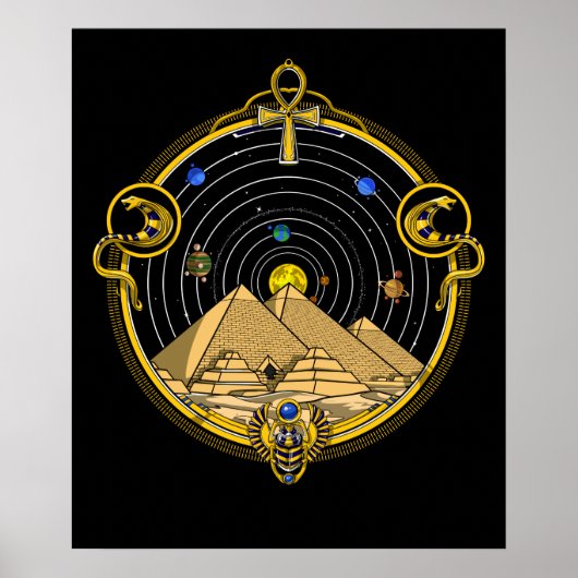 Astronomie van de Egyptische Pyramiden Poster (Voorkant)