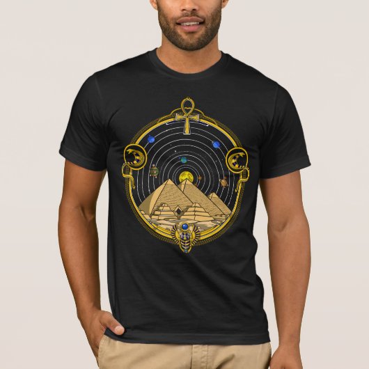 Astronomie van de Egyptische Pyramiden T-shirt (Voorkant)
