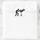 Astronomie Vierkante Sticker (Tas)