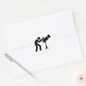 Astronomie Vierkante Sticker (Envelop)