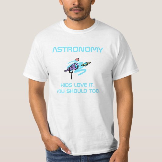 Astronomie voor kinderen T-shirt (Voorkant)