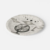  Astronomie Wereldbol Illustratie Papieren Bordje (Gekanteld)