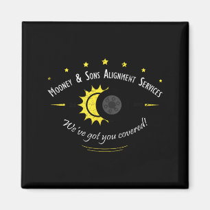 Astronomie Wetenschap Fans Zonne-eclips Ontwerp Magneet