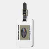 Astronomie wordt aanwezig wanneer je donker wordt bagagelabel (Voorkant verticaal)