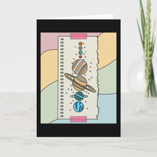 Astronomie Zonnecentrales in het universum Kaart (Voorkant)