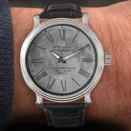 Astronomiethema Volledige maan aan personalisering Horloge