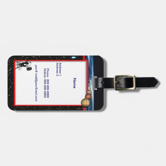 Astronomisch Bagagelabel (Voorkant horizontaal)