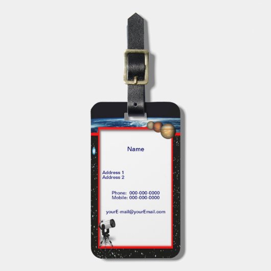 Astronomisch Bagagelabel (Voorkant verticaal)