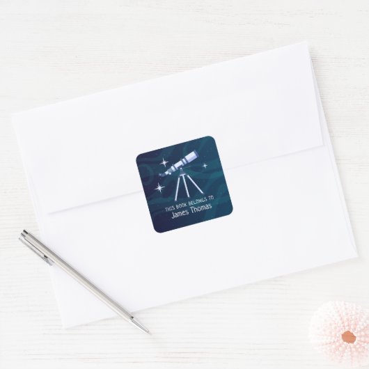 Astronomisch etiket van telescoop (Envelop)