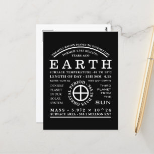 Astronomisch symbool planet Earth Briefkaart