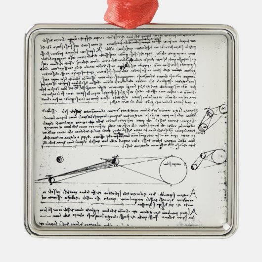 Astronomische diagrammen metalen ornament (Voorkant)