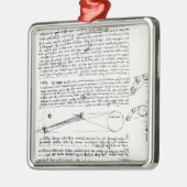 Astronomische diagrammen metalen ornament (Links)