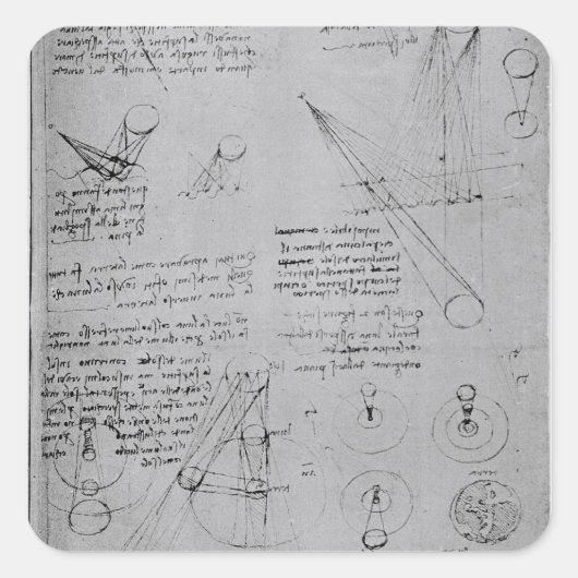 Astronomische diagrammen, uit de Codex Vierkante Sticker (Voorkant)