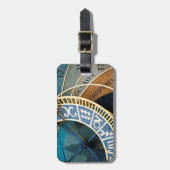 Astronomische en Zodiakklok van Praag Bagagelabel (Voorkant verticaal)