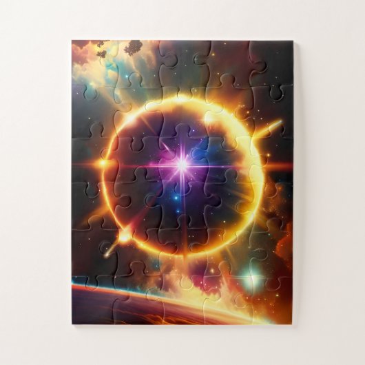 Astronomische Fantasy Sphere Explosive Fun Univers Legpuzzel (Verticaal)