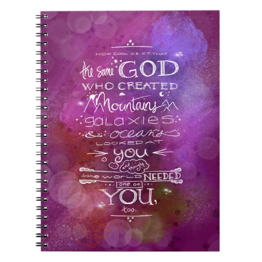 Astronomische god citeert ruimtesterren maan unive notitieboek (Voorkant)