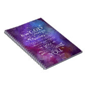 Astronomische god citeert ruimtesterren maanuniver notitieboek (Rechterzijde)