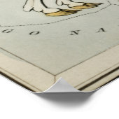 Astronomische Grafiek Unicorn Poster (Hoek)