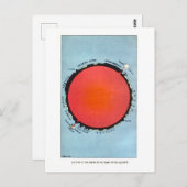  Astronomische Grafiek van Aarddwarsdoorsnede Briefkaart (Voorkant / Achterkant)