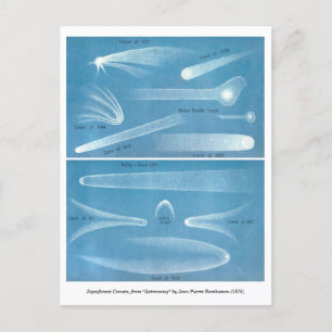  Astronomische Grafiek van Kometen Briefkaart