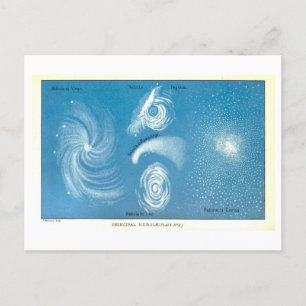 Astronomische Grafiek van Nebulae Briefkaart