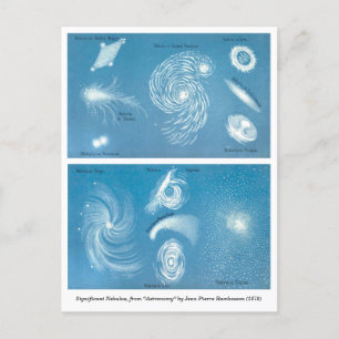  Astronomische Grafiek van Nebulae Briefkaart
