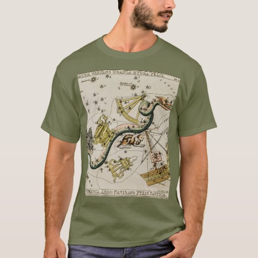 astronomische kaart t-shirt (Voorkant)
