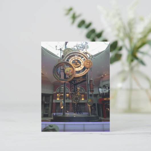 Astronomische klok briefkaart (Staand voorkant)