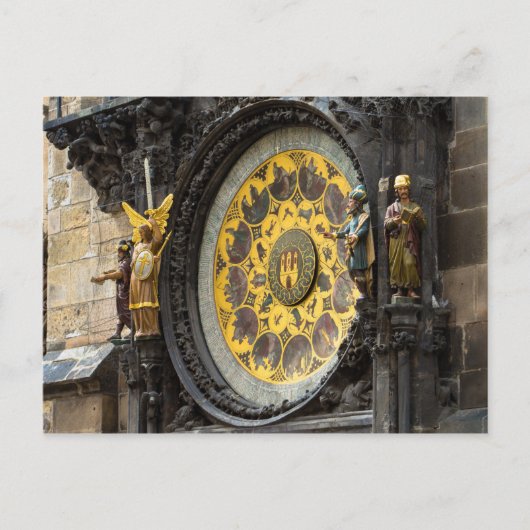 Astronomische klok briefkaart (Voorkant)