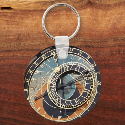 Astronomische klok in Praag Sleutelhanger (Voorkant)