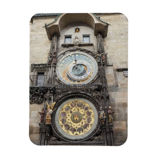 Astronomische klok in Praag souvenir foto Magneet (Verticaal)