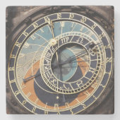 Astronomische klok in Praag Stenen Onderzetter (Voorkant)