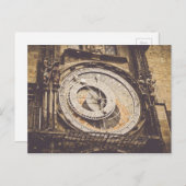 Astronomische klok in Praag Tsjechië Briefkaart (Voorkant / Achterkant)