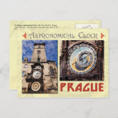 Astronomische klok in Praag, Tsjechië Briefkaart (Voorkant / Achterkant)