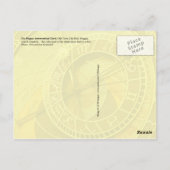 Astronomische klok in Praag, Tsjechië Briefkaart (Achterkant)
