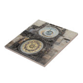 Astronomische klok in Prague souvenir foto Tegeltje (Zijkant)