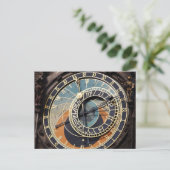 Astronomische klok in Praque Briefkaart (Staand voorkant)