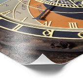 Astronomische klok in Praque Foto Afdruk (Hoek)