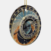 Astronomische klok in Praque Keramisch Ornament (Rechts)