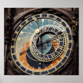 Astronomische klok in Praque Poster (Voorkant)