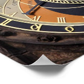 Astronomische klok in Praque Poster (Hoek)