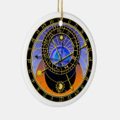 Astronomische klok keramisch ornament (Rechts)