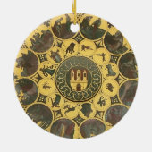 Astronomische klok keramisch ornament (Achterkant)